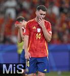 14.07.2024, Fussball UEFA EURO 2024, Finale im Berliner Olympiastadion, Spanien - England, Aymeric Laporte (Spanien) ist unzufrieden.
