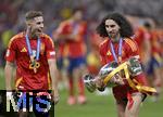 14.07.2024, Fussball UEFA EURO 2024, Finale im Berliner Olympiastadion, Spanien - England, Marc Cucurella (Spanien) mit Pokal
