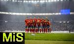 14.07.2024, Fussball UEFA EURO 2024, Finale im Berliner Olympiastadion, Spanien - England, Mannschaftsfoto Spanien vor dem Anpfiff. Torwart Simon Unai (Spanien), Daniel Carvajal (Spanien), Robin Le Normand (Spanien), Alvaro Morata (Spanien), Fabian (Spanien), Dani Olmo (Spanien), Aymeric Laporte (Spanien), Rodri (Spanien), Nico Williams (Spanien), Lamine Yamal (Spanien), Marc Cucurella (Spanien) 
