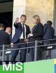 14.07.2024, Fussball UEFA EURO 2024, Finale im Berliner Olympiastadion, Spanien - England,  UEFA Prsident Aleksander Ceferin auf der Tribne.
