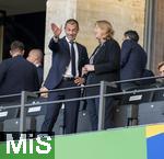 14.07.2024, Fussball UEFA EURO 2024, Finale im Berliner Olympiastadion, Spanien - England,  UEFA Prsident Aleksander Ceferin auf der Tribne.
