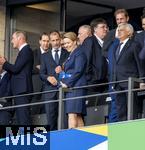 14.07.2024, Fussball UEFA EURO 2024, Finale im Berliner Olympiastadion, Spanien - England,  William Prinz von Wales (England), UEFA Prsident Aleksander Ceferin, Franziska Giffey (SPD)
