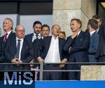 14.07.2024, Fussball UEFA EURO 2024, Finale im Berliner Olympiastadion, Spanien - England,  v.li: Jesper MOLLER-CHRISTENSEN (UEFA-Beiratsmitglied), Bundeskanzler Olaf Scholz, Geschftsfhrer Hans-Joachim Watzke (Borussia Dortmund), 
