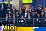 14.07.2024, Fussball UEFA EURO 2024, Finale im Berliner Olympiastadion, Spanien - England,  Luis Figo, William, Prinz von Wales (England) und Sohn George (England), UEFA Prsident Aleksander Ceferin,  auf der VIP-Tribne,   