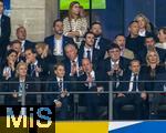 14.07.2024, Fussball UEFA EURO 2024, Finale im Berliner Olympiastadion, Spanien - England,  Luis Figo, William, Prinz von Wales (England) und Sohn George (England), UEFA Prsident Aleksander Ceferin,  auf der VIP-Tribne,   