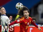 14.07.2024, Fussball UEFA EURO 2024, Finale im Berliner Olympiastadion, Spanien - England,  v.li: Phil Foden (England) gegen Marc Cucurella (Spanien) 
