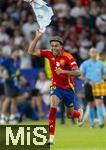 14.07.2024, Fussball UEFA EURO 2024, Finale im Berliner Olympiastadion, Spanien - England, Schlussjubel des Europameisters Spanien, Lamine Yamal (Spanien) jubelt 
