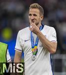 14.07.2024, Fussball UEFA EURO 2024, Finale im Berliner Olympiastadion, Spanien - England, Siegerehrung des Europameisters Spanien, Harry Kane (England) fassungslos als Verlierer.
