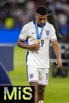 14.07.2024, Fussball UEFA EURO 2024, Finale im Berliner Olympiastadion, Spanien - England, Siegerehrung des Europameisters Spanien, Ollie Watkins (England) fassungslos als Verlierer.
