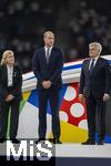 14.07.2024, Fussball UEFA EURO 2024, Finale im Berliner Olympiastadion, Spanien - England, Siegerehrung des Europameisters Spanien, mitte:  William, Prinz von Wales (England).
