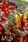 14.07.2024, Fussball UEFA EURO 2024, Finale im Berliner Olympiastadion, Spanien - England, Siegerehrung des Europameisters Spanien,  Nacho (Spanien) 