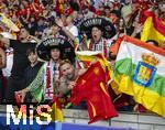 14.07.2024, Fussball UEFA EURO 2024, Finale im Berliner Olympiastadion, Spanien - England, Nach der Siegerehrung des Europameisters Spanien,  