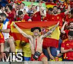 14.07.2024, Fussball UEFA EURO 2024, Finale im Berliner Olympiastadion, Spanien - England, Nach der Siegerehrung des Europameisters Spanien,  Fans Spanien feiern den Sieg 