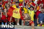 14.07.2024, Fussball UEFA EURO 2024, Finale im Berliner Olympiastadion, Spanien - England, Nach der Siegerehrung des Europameisters Spanien,  Fans Spanien feiern den Sieg 