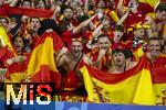 14.07.2024, Fussball UEFA EURO 2024, Finale im Berliner Olympiastadion, Spanien - England, Nach der Siegerehrung des Europameisters Spanien,  Fans Spanien feiern den Sieg 