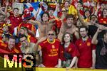 14.07.2024, Fussball UEFA EURO 2024, Finale im Berliner Olympiastadion, Spanien - England, Nach der Siegerehrung des Europameisters Spanien,  Fans Spanien feiern den Sieg 