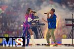 14.07.2024, Fussball UEFA EURO 2024, Finale im Berliner Olympiastadion, Spanien - England, Show vor dem Spiel mit Musikdarbietung auf der Bhne, Meduza, One Republic, Leony und Ryan Tedder mit Fire. 
