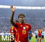 14.07.2024, Fussball UEFA EURO 2024, Finale im Berliner Olympiastadion, Spanien - England, Lamine Yamal (Spanien) 
