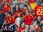 14.07.2024, Fussball UEFA EURO 2024, Finale im Berliner Olympiastadion, Spanien - England, Spielerfrauen Spanien, Melanie Canizares von Joselu (Spanien), Alejandra Moral, Frau von Jesus Navas (Spanien) 
