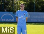 21.07.2024, Fussball 3. Liga 2024/2025, TSV 1860 Mnchen, Portrttermin 2024/2025, an der Grnwalderstrasse, Mnchen. Fabian Schubert (TSV 1860 Mnchen) 
