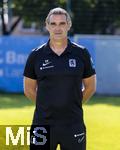 21.07.2024, Fussball 3. Liga 2024/2025, TSV 1860 Mnchen, Portrttermin 2024/2025, an der Grnwalderstrasse, Mnchen. Torwarttrainer Harald Huber (1860 Mnchen) 
