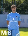 21.07.2024, Fussball 3. Liga 2024/2025, TSV 1860 Mnchen, Portrttermin 2024/2025, an der Grnwalderstrasse, Mnchen. Lukas Reich (TSV 1860 Mnchen) 
