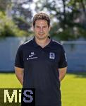 21.07.2024, Fussball 3. Liga 2024/2025, TSV 1860 Mnchen, Portrttermin 2024/2025, an der Grnwalderstrasse, Mnchen.  Trainer Argirios Giannikis  (TSV 1860 Mnchen), 


