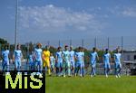 21.07.2024, Fussball 3. Liga 2024/2025, TSV 1860 Mnchen, Portrttermin 2024/2025, Mannschaftsfoto an der Grnwalderstrasse, Mnchen.   Jesper Verlaat (TSV 1860 Mnchen), Torwart Rene Vollath (TSV 1860 Mnchen) 


