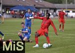 24.07.2024, Fussball 1. Bundesliga 2024/2025, Testspiel im Trainingslager des FC Bayern Mnchen in Rottach-Egern am Tegernsee am Sportplatz Birkenmoos, FC Rottach Egern - FC Bayern Mnchen, Mathys Tel (Bayern Mnchen) setzt sich durch