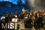 27.07.2024, Konzert in Mindelheim im Unterallgu: ?Mondlicht-Open-Air? mit dem Orchester Frisch Gestrichen unter der Leitung von Nils Schad, an der Schwabenwiese Mindelheim.