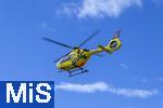 16.08.2024, Der Helikopter der ADAC-Luftrettung Ingolstadt (Bayern), Christoph 32 in der Luft.


