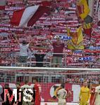 01.09.2024, Fussball 1. Bundesliga 2024/2025, 2. Spieltag,  FC Bayern Mnchen - SC Freiburg, in der Allianz-Arena Mnchen, Ultras in der Sdkurve


