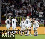 07.09.2024, Fussball UEFA Nations League 2024/25, Gruppe 3, 1. Spieltag, Deutschland - Ungarn, in der Merkur Spiel-Arena Dsseldorf.  Jamal Musiala (re, Deutschland) Torjubel zum 2:0