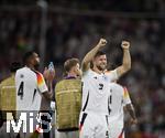 07.09.2024, Fussball UEFA Nations League 2024/25, Gruppe 3, 1. Spieltag, Deutschland - Ungarn, in der Merkur Spiel-Arena Dsseldorf.  Niclas Fllkrug (Deutschland) nach dem Spiel glcklich