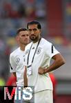 07.09.2024, Fussball UEFA Nations League 2024/25, Gruppe 3, 1. Spieltag, Deutschland - Ungarn, in der Merkur Spiel-Arena Dsseldorf. (L-R) Pascal Gro (Deutschland), Emre Can (Deutschland)