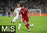 07.09.2024, Fussball UEFA Nations League 2024/25, Gruppe 3, 1. Spieltag, Deutschland - Ungarn, in der Merkur Spiel-Arena Dsseldorf. (L-R) Joshua Kimmich (Deutschland) gegen Milos Kerkez (Ungarn)