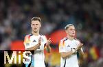 07.09.2024, Fussball UEFA Nations League 2024/25, Gruppe 3, 1. Spieltag, Deutschland - Ungarn, in der Merkur Spiel-Arena Dsseldorf. (L-R) Joshua Kimmich (Deutschland), Florian Wirtz (Deutschland)