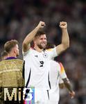 07.09.2024, Fussball UEFA Nations League 2024/25, Gruppe 3, 1. Spieltag, Deutschland - Ungarn, in der Merkur Spiel-Arena Dsseldorf. Schlussjubel Niclas Fllkrug (Deutschland)