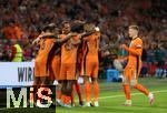 10.09.2024, Fussball UEFA Nations League 2024/25, Gruppe 3, 2. Spieltag, Niederlande - Deutschland, in der Johan Cruyff Arena Amsterdam. Jubel Niederlande zum Tor zum 1:0