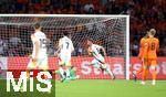 10.09.2024, Fussball UEFA Nations League 2024/25, Gruppe 3, 2. Spieltag, Niederlande - Deutschland, in der Johan Cruyff Arena Amsterdam. Tor zum 1:2, Torschtze Joshua Kimmich (Deutschland)