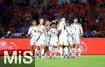 10.09.2024, Fussball UEFA Nations League 2024/25, Gruppe 3, 2. Spieltag, Niederlande - Deutschland, in der Johan Cruyff Arena Amsterdam. Jubel Deutschland zum Tor zum 1:1, Torschtze Deniz Undav (mi., Deutschland)