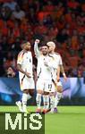 10.09.2024, Fussball UEFA Nations League 2024/25, Gruppe 3, 2. Spieltag, Niederlande - Deutschland, in der Johan Cruyff Arena Amsterdam. Jubel Deutschland zum Tor zum 1:1, Torschtze Deniz Undav (mi., Deutschland)