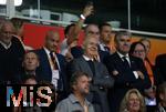 10.09.2024, Fussball UEFA Nations League 2024/25, Gruppe 3, 2. Spieltag, Niederlande - Deutschland, in der Johan Cruyff Arena Amsterdam. (L-R) Sportdirektor Rudi Vller (Deutschland), DFL-Vizeprsident Hans-Joachim Watzke, DFB-Prsident Bernd Neuendorf