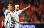 10.09.2024, Fussball UEFA Nations League 2024/25, Gruppe 3, 2. Spieltag, Niederlande - Deutschland, in der Johan Cruyff Arena Amsterdam. (L-R) Nico Schlotterbeck (Deutschland) und Robert Andrich (Deutschland)