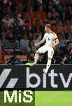 10.09.2024, Fussball UEFA Nations League 2024/25, Gruppe 3, 2. Spieltag, Niederlande - Deutschland, in der Johan Cruyff Arena Amsterdam. Jubel Torschtze Joshua Kimmich (Deutschland) zum Tor zum 1:2