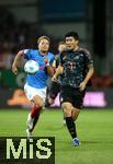 14.09.2024, Fussball 1. Bundesliga 2024/2025, 3. Spieltag, Holstein Kiel - FC Bayern Mnchen, im Holstein-Stadion Kiel. (L-R) Jann-Fiete Arp (Holstein Kiel) gegen Minjae Kim (Bayern Mnchen)


