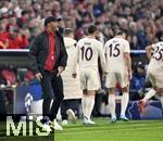 17.09.2024,  Fussball UEFA Championsleague 2024/2025: 1.Spieltag,  FC Bayern Mnchen - Dinamo Zagreb, in der Allianz-Arena Mnchen.  Trainer Vincent Kompany (FC Bayern Mnchen) in Rage.
 

