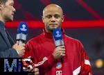 17.09.2024,  Fussball UEFA Championsleague 2024/2025: 1.Spieltag,  FC Bayern Mnchen - Dinamo Zagreb, in der Allianz-Arena Mnchen.  Trainer Vincent Kompany (FC Bayern Mnchen) nach dem Spiel beim Interview.
 

