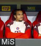 17.09.2024,  Fussball UEFA Championsleague 2024/2025: 1.Spieltag,  FC Bayern Mnchen - Dinamo Zagreb, in der Allianz-Arena Mnchen. Leroy Sane (Bayern Mnchen) auf der Bank.
 

