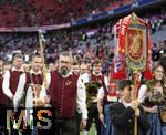 28.09.2024, Fussball 1. Bundesliga 2024/2025, 5. Spieltag,  FC Bayern Mnchen - Bayer 04 Leverkusen, in der Allianz-Arena Mnchen, Der Musikverein Stetten spielt in der Allianz Arena


